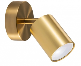 Lampa ścienna kinkiet 1xGU10 GOLDI ruchoma złoty aluminium IP20 Goldlux