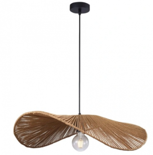 Lampa sufitowa wisząca E27 CAPRI metal/bambus Goldlux