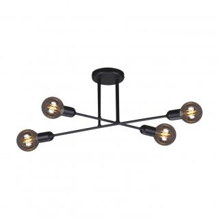 Lampa sufitowa wisząca E27 x4 (żyrandol) K-4382 z serii SITYA BLACK KAJA