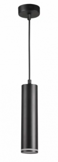 Lampa sufitowa wisząca GU10 PARIS tuba, czarny aluminium IP20 GOLDLUX
