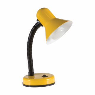 Lampka biurkowa E27 ŚMIESZEK KX3087 żółty metal KOBI