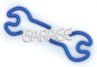 Lampka dekoracyjna nocna LED NEON GARAGE USB + zasilanie sieciowe PLASTROL