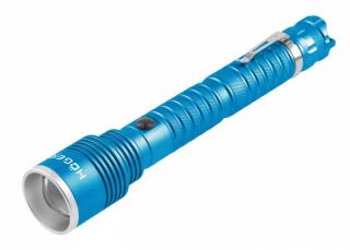 Latarka LED przenośna 10W 800lm ładowana przez USB, ZOOM, 4 funkcje IP54 Hogert