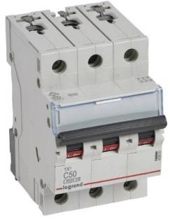 LEGRAND Wyłącznik nadprądowy bezpiecznik typu S193 C50A TX3 S303 6kA AC