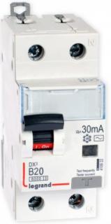LEGRAND Wyłącznik różnicowo-nadprądowy 2P 20A B 0,03A typ AC P312 DX3