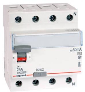 LEGRAND Wyłącznik różnicowoprądowy 3-faz. 4P 40A 0,03A typ AC P304 TX3