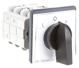 ŁUK łącznik krzywkowy do wbudowania L-0-P 40A 40-42 z płytką czołową IP65 Elektromet
