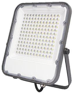 Naświetlacz LED 100W b.zimna 5000K 10000lm ARES SLIM diody soczewkowe, kąt rozsyłu 90st, obudowa SZARA PREMIUM IP65 GERMINA