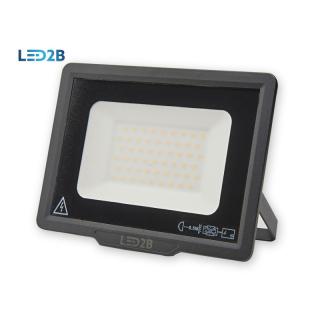 Naświetlacz LED 50W b.zimna 6000K 4000lm MH LED2B obudowa czarna IP65 KOBI