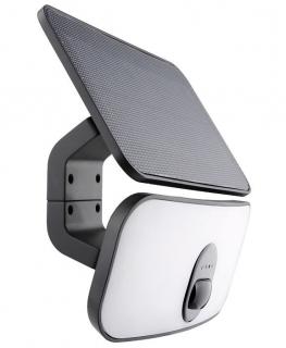 Naświetlacz LED z czujnikiem z panelem solarnym 13W b.neutralna 4000K 1400lm NEW PHOENIX obudowa czarna IP65 KOBI