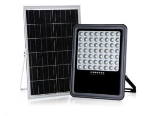 Naświetlacz LED z panelem solarnym 200W b.zimna 5000K 1400lm GEMINI sterowany pilotem panel jako osobny element na przewodzie IP65 GERMINA