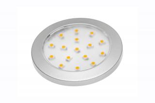 OPR.meblowa LED n/t okrągła LUMINO 1,5W (80lm) 12V DC (Ø 60mm) kąt 90º b.neutralna srebrny GTV