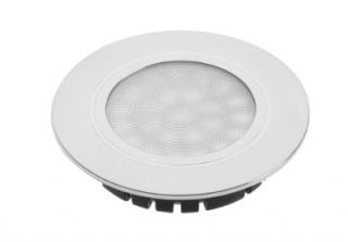 Oprawa meblowa LED p/t okrągła TREVI 4W b.neutralna 4000K 300lm 230V Ø70mm srebrny IP20/44 GTV