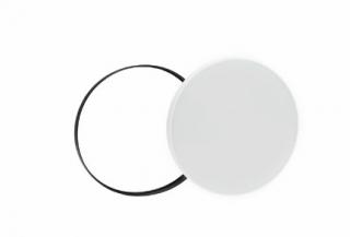 Plafon LED okrągły 32cm 24W b.zimna NYMPHEA pierścienie biały i czarny IP54