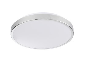 Plafon LED okrągły Ø30cm 15W b.neutralna 4000K 1600lm KERN klosz mleczny chrom POLUX