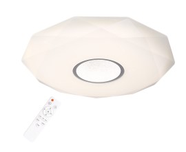 Plafon LED okrągły Ø38cm 24W TRI-color 3000K 4000K 6400K 2040lm DIAMOND sterowany pilotem IP20 POLUX