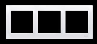 PREMIUM BIAŁY Ramka 3-krotna uniwersalna IP20 / IP44 (20)