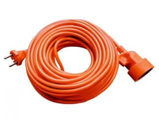 Przedłużacz ogrodowy 15m 1gn pomarańczowy 2500W 10A (OWY 2X1mm) PLASTROL