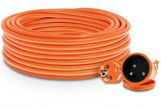 Przedłużacz ogrodowy 40m 1gn pomarańczowy 3680W 16A (OWY 3x1,5mm) PLASTROL
