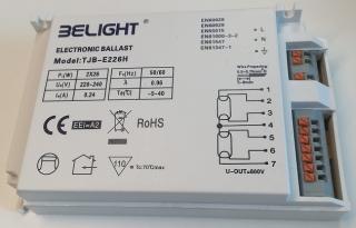 Statecznik elektroniczny PLC 2x26W/1x26W 220~240V 50/60Hz 122x78x30mm [współpracuje z LED] Belight