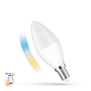 Żarówka LED 5W świecowa E14 CCT+DIM Wi-Fi SPECTRUM SMART