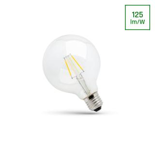 Żarówka LED 8W GLOB G120 barwa ciepła filament Spectrum