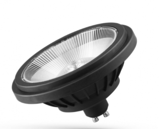 Żarówka LED AR111 GU10 230V 14W (1020lm) b.neutralna 4000K 40° CZARNA wys.65mm BASIC 2 SPECTRUM