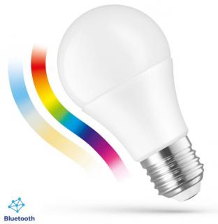 Żarówka LED bańka E27 8,5W RGBW+CCT - kolory + biały 2700-6500K 850lm mleczna sterowana aplikacją przez BLUETOOTH 220* A60 SPECTRUMsmart EASY