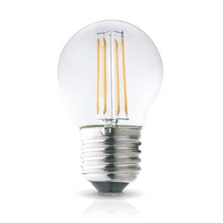 Żarówka LED COG kulka E27 4W barwa ciepła filament G45 KOBI