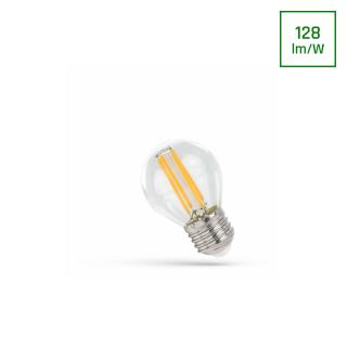 Żarówka LED COG kulka E27 4W barwa neutralna przezroczysta Filament G45 Spectrum