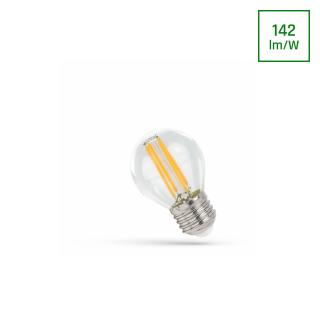 Żarówka LED COG kulka E27 6W barwa ciepła filament G45 Spectrum