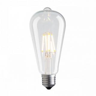 Żarówka LED COG ST64 E27 7,5W barwa ciepła filament POLUX