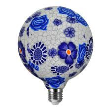 Żarówka LED dekoracyjna FOLK BLUE LED G125 E27 4W filament POLUX