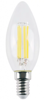Żarówka LED świecowa E14 4,5W b.neutralna 4000K 550lm przeźroczysta COG filament Goldlux