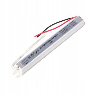 Zasilacz LED SLIM meblowy 18W IP20 12V SLIM 170x18x17mm ECOLIGHT