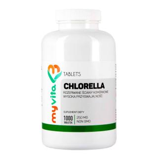 MyVita Chlorella oczyszczanie organizmu tabl. 250 mg 1000 tabl.