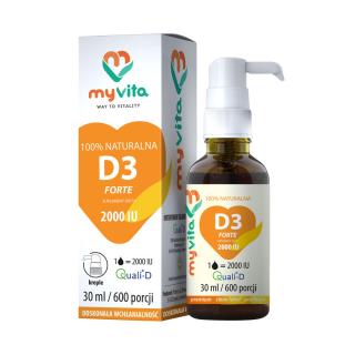 MyVita Naturalna witamina D3 Forte 2000 IU w kroplach 30 ml