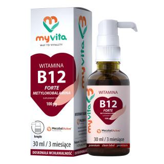Witamina B12 Metylokobalamina 100 mcg MyVita krople 30ml
