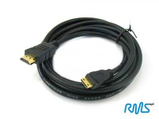 3m HDMI - mini HDMI cable, golden connectors HDMHD30