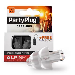 Alpine PartyPlug Earplugs for music, concerts, clubs Colour: Transparent