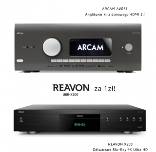 ARCAM AVR31 (AVR-31) 4K 7.1.4 + for 1zł Blu-Ray 4K Ultra HD Reavon X200 till 30.11