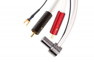 Atlas Element Achromatic Tonearm 2xRCA - DIN Phono cable with grounding cable - 0,5m  Plug type: Angle - Straight