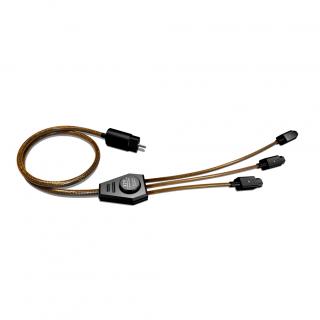 Essential Audio Tools Spyder A150 (A-150) Schuko 2 Pin Plug To 3 x IEC C13 Splitter Extension Cable - 1,5m