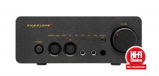 Exposure XM HP Headphone Amplifier  with USB DAC input and MM phono stage Colour: Dark