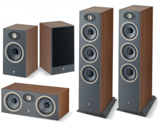 Focal Theva N2 (N-2) Floorstanding loudspeakers - pair + Focal Theva Center Speaker + Focal Theva N°1 (No1) bookshelf stereo speakers - 2 pcs - set