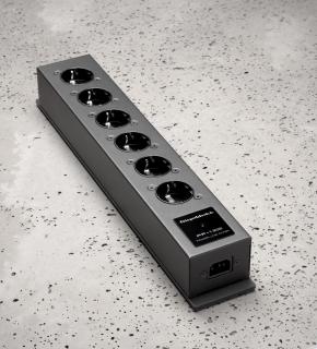 GigaWatt PF-1 EVO (PF1 EVO) Filtering Power Strip with Power Cord - 6 Schuko sockets Cable included: LC-2 EVO 1,5m