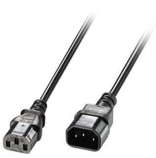 Lindy 30321 IEC C14 - IEC C13 Extension Cable - 1m