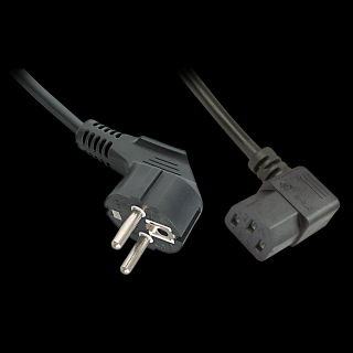 Lindy 30345 Schuko to IEC C13 Mains Cable - 2m