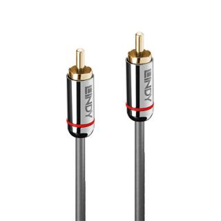 Lindy 35338 Digital Coaxial RCA Audio Cable Cromo Line - 0,5m