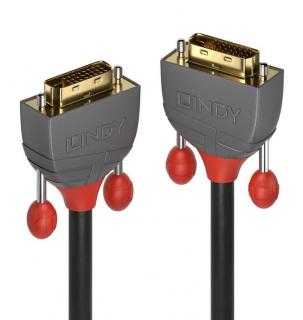 Lindy 36225 DVI-D Dual Link Cable Anthra Line - 7,5m